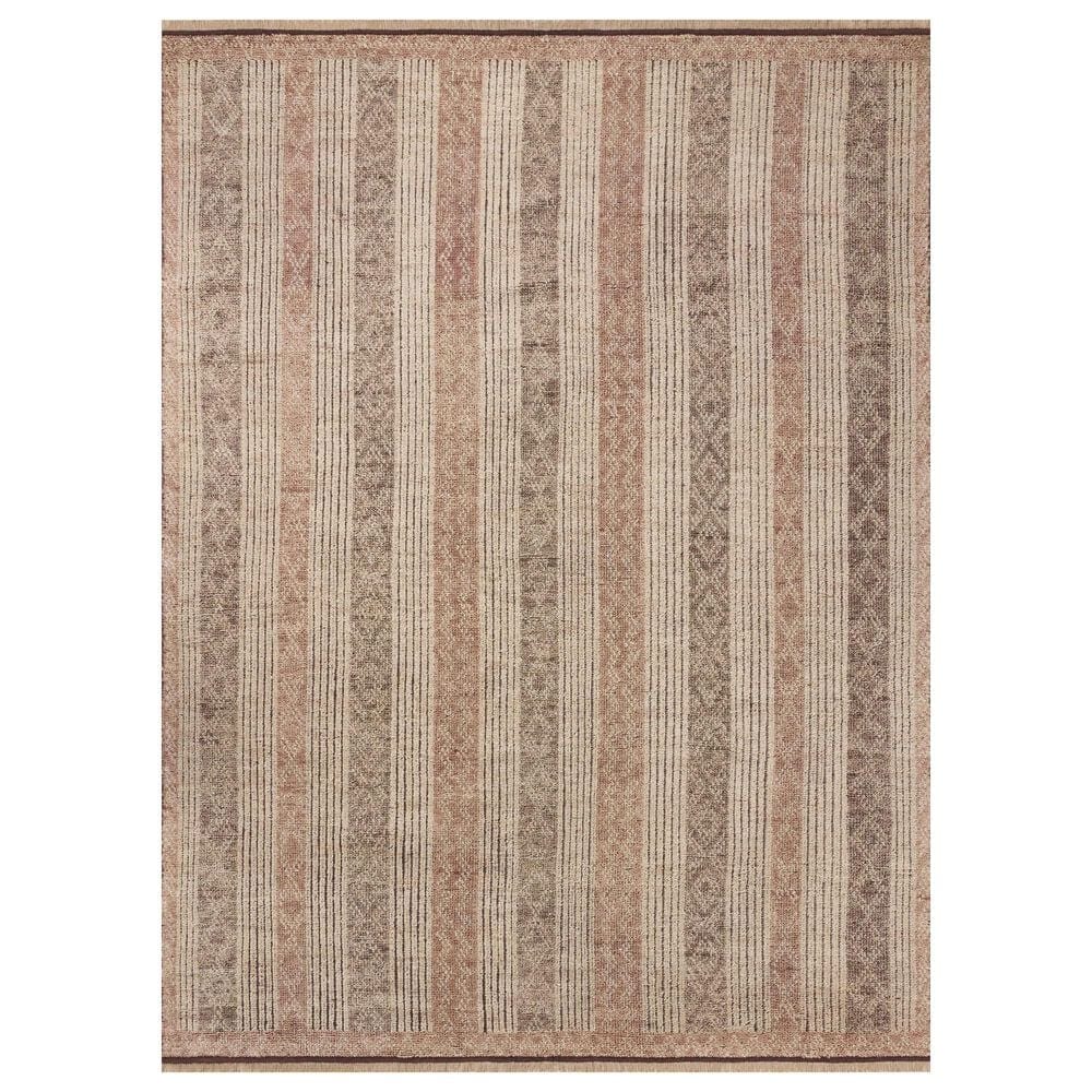 Loloi Granada Mocha and Brown 4" x 6" Area Rug, , large