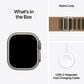 Apple Watch Ultra 4 (GPS + Cellular) 49mm Natural Titanium Case with Desert Alpine Loop - L and 2-Year AppleCare+, , large
