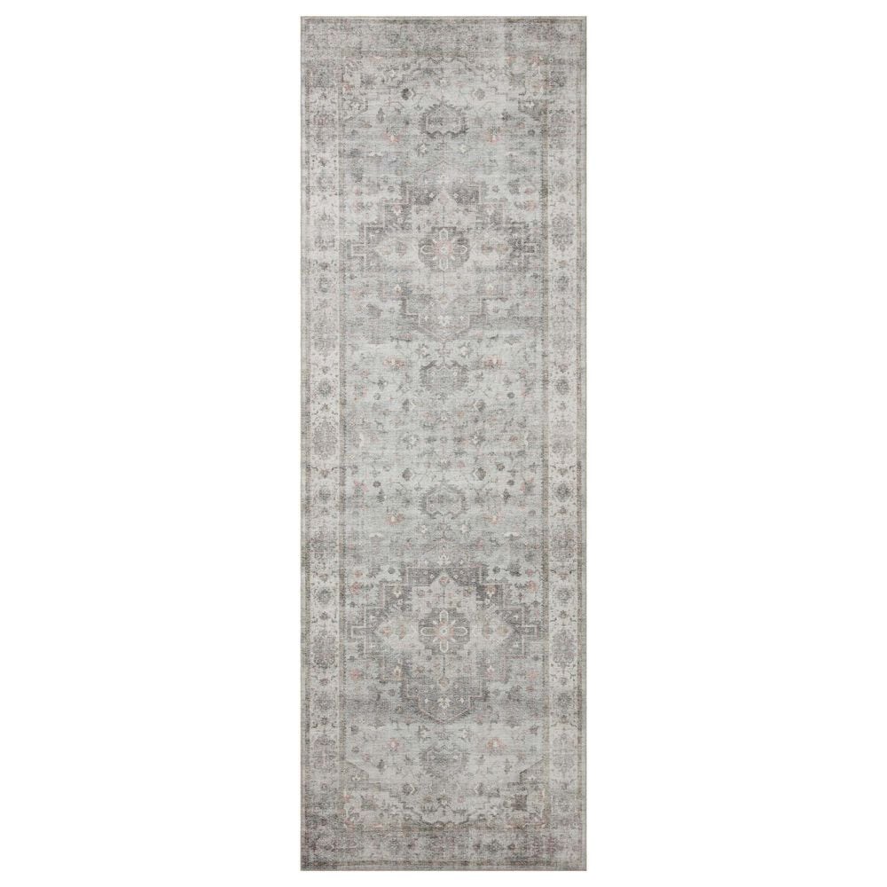 Loloi II Heidi 2"6" x 7"6" Dove and Blush Runner, , large