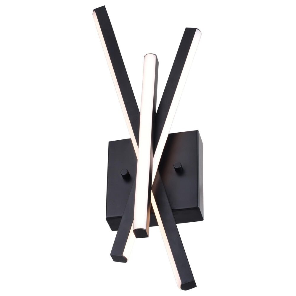 Vaxcel Barcelo 1-Light Wall Sconce in Matte Black, , large