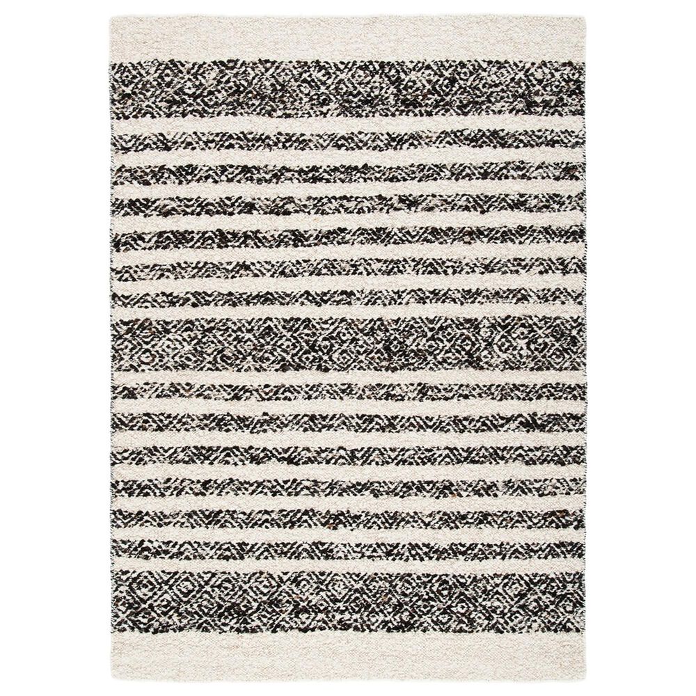 Safavieh Natura NAT329Z 3" x 5" Black and Ivory Area Rug, , large