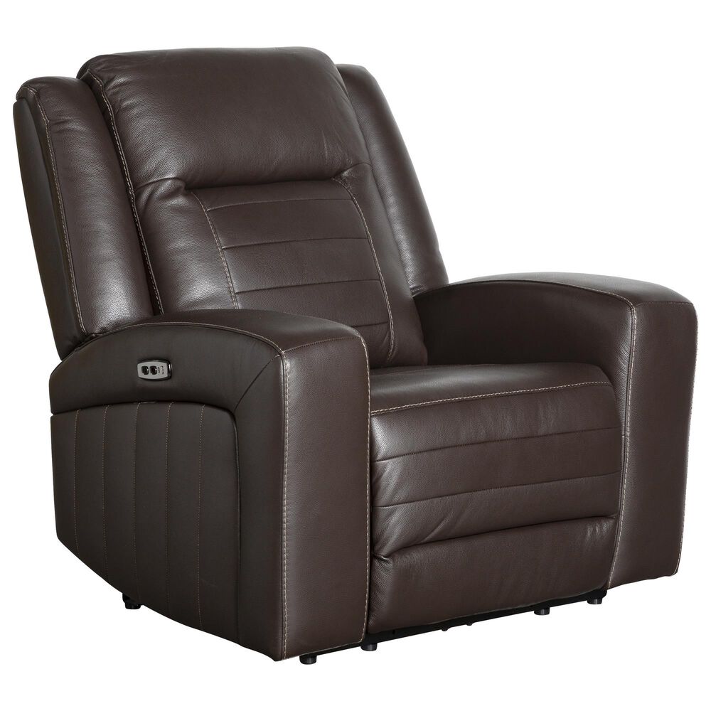 Interlochen Leather Power Recliner in Deltona Cedar, , large