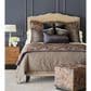 Eastern Accents Priscilla 27" Square Euro Pillow Sham in Heidi Copper and Edris Charcoal, , large