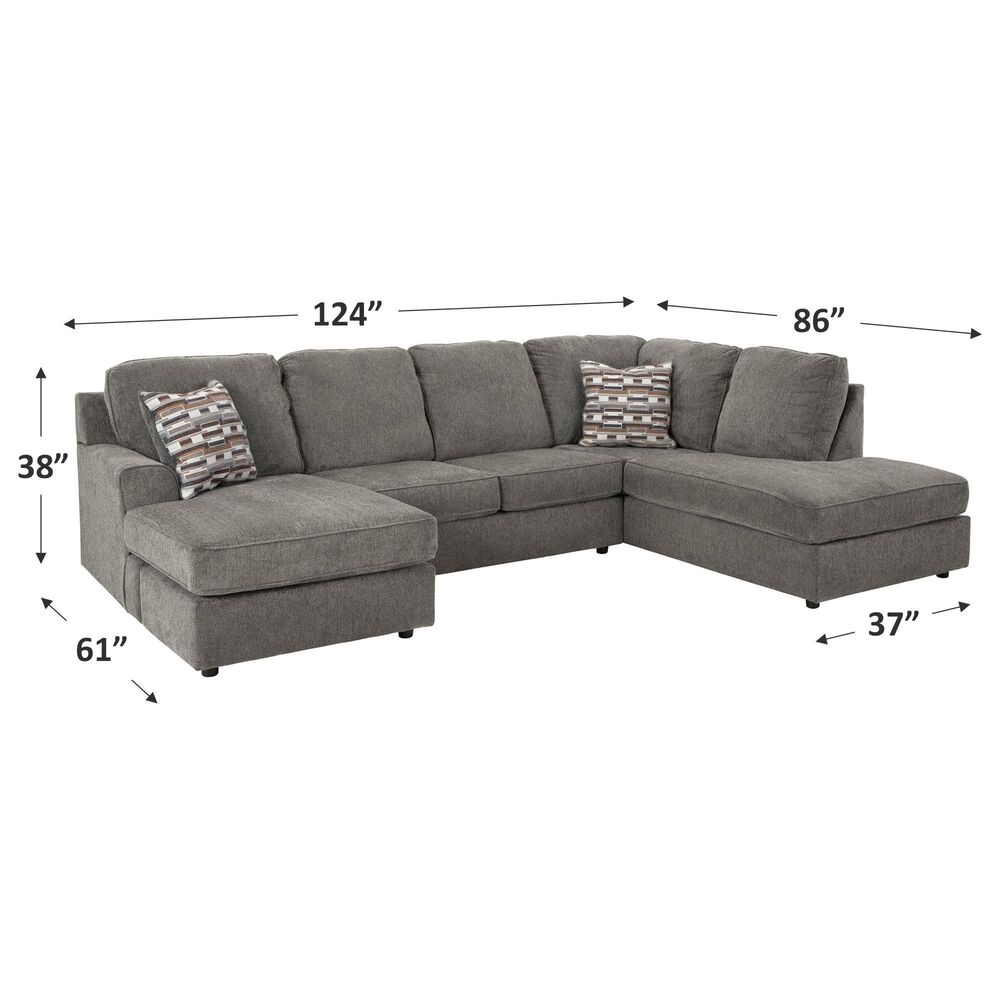 Ashley OPhannon 2-Piece U-Shaped Sectional with Left Facing Chaise and Right Facing Corner Chaise in Putty, , large