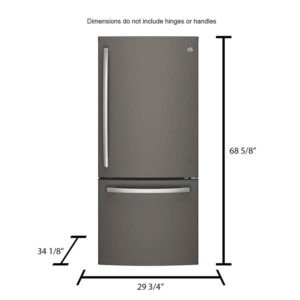 GE Appliances 20.9 Cu. Ft. Bottom Freezer Refrigerator, , large