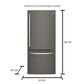 GE Appliances 20.9 Cu. Ft. Bottom Freezer Refrigerator, , large