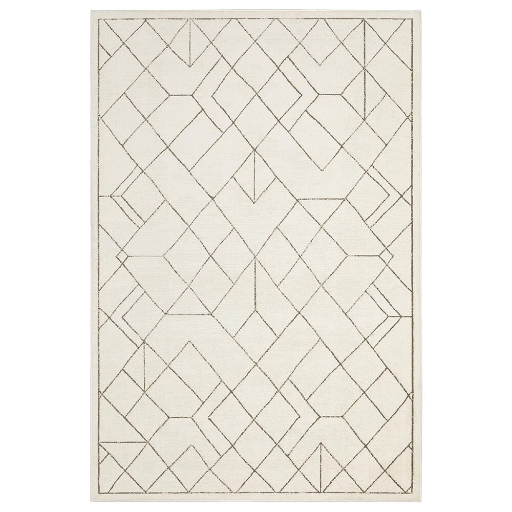 Oriental Weavers Raylan RAY06 3"3" x 5" Ivory Area Rug, , large
