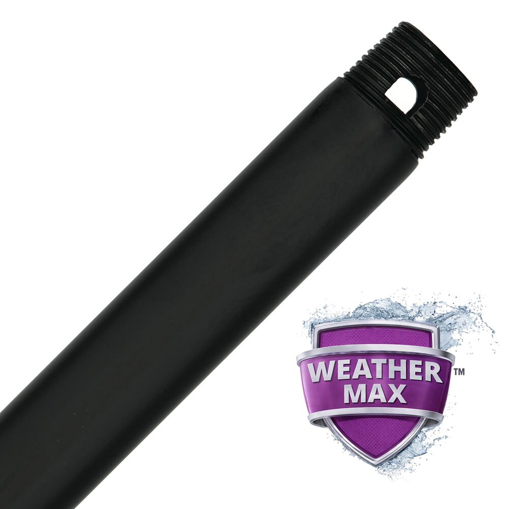 Hunter 36" WeatherMax Downrod in Matte Black, , large