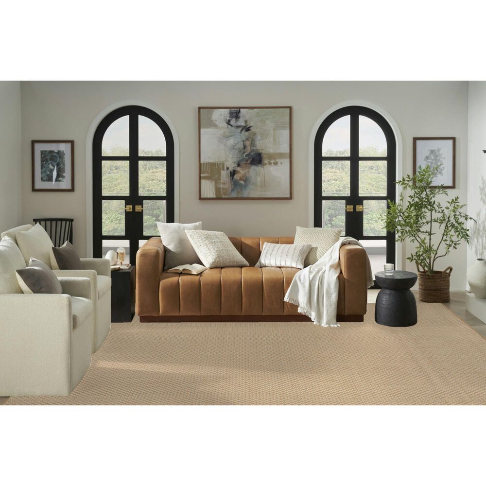 Nourison Courtyard Natural 9&#39; x 12&#39; Indoor/Outdoor Area Rug, , large
