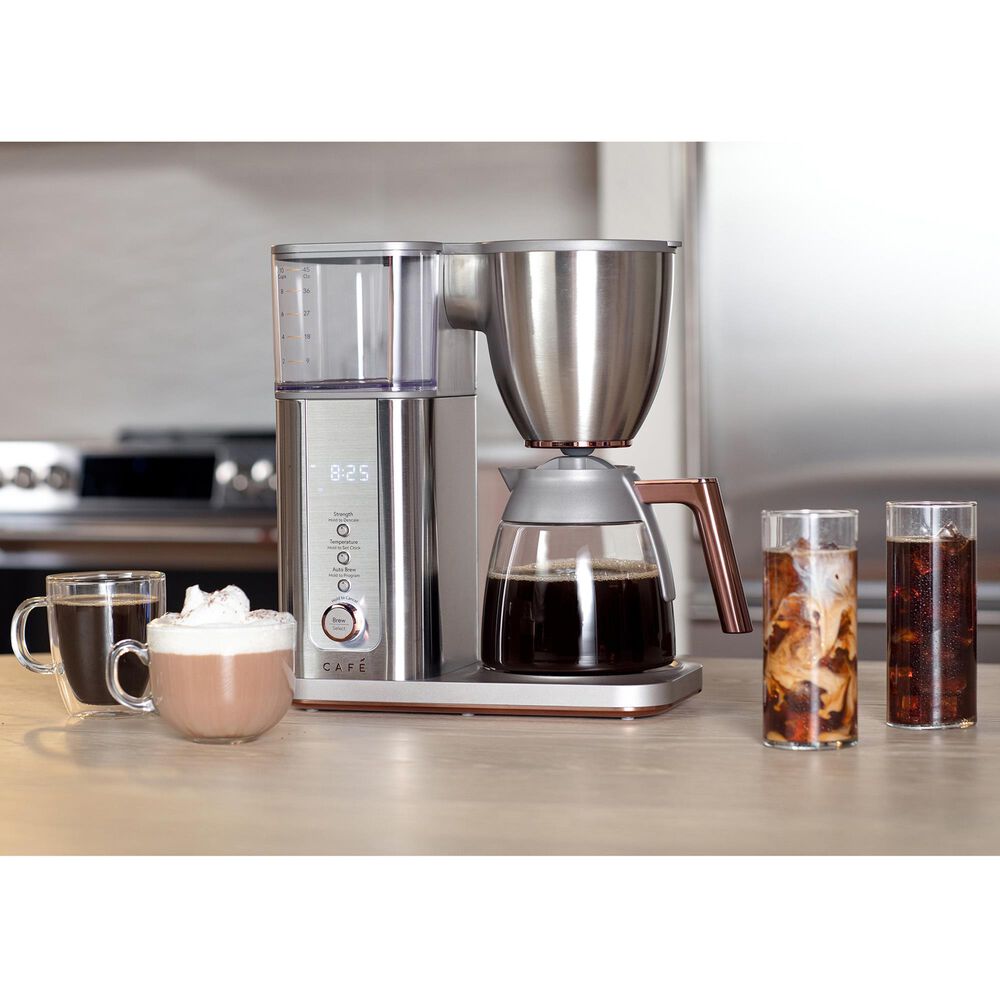 Cafe Specialty Drip Coffee Maker with Glass Carafe in Stainless Steel, , large