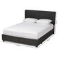 Baxton Studio Netti Queen Storage Bed with Dark Grey Upholstered in Black, , large