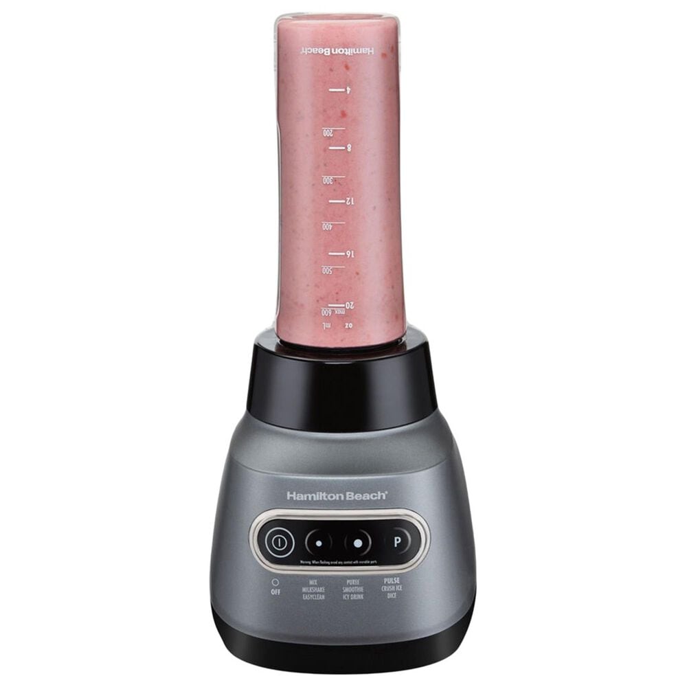 Hamilton Beach 2-in-1 Blender with Travel Jar in Gray, , large