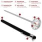 Kitchen Supply Instant Read Dial Thermometer in Silver, , large