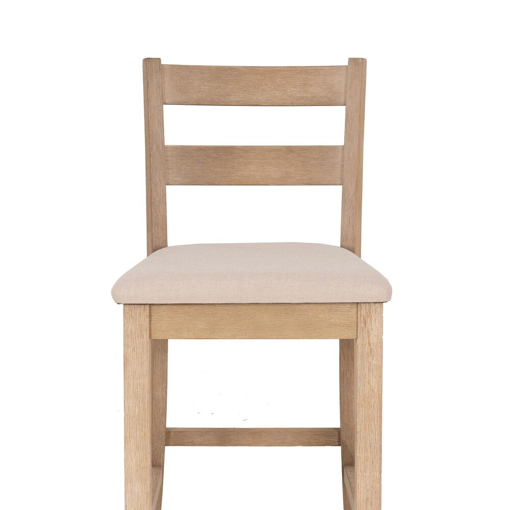 Linon Home Decor Torino Soho Bar Stool in Grey Wash, , large