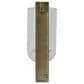 Maple and Jade 16" Single Indoor/Outdoor Wall Mount Candle Holder in Polished Gold and Clear, , large