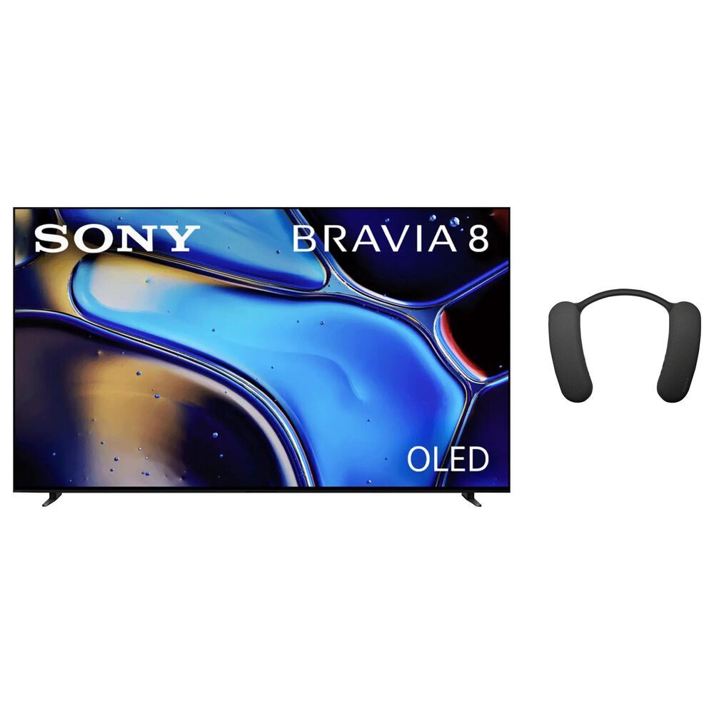 Sony 55" Class Bravia 8 OLED 4K HDR - Smart TV with Theater U Wearable Speaker in Black, , large