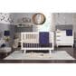 Babyletto Hudson 3-In-1 Convertible Crib and Toddler Conversion Kit in White and Washed Natural, , large