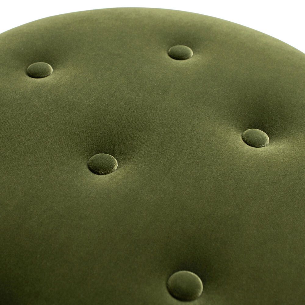 Jennifer Taylor Home Melinda Storage Bench with Tufted Bullion Fringe in Olive Green, , large