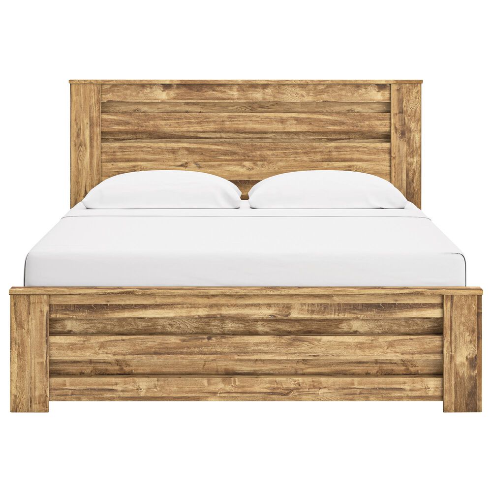 Ashley Maystonna King Panel Bed in Brown, , large