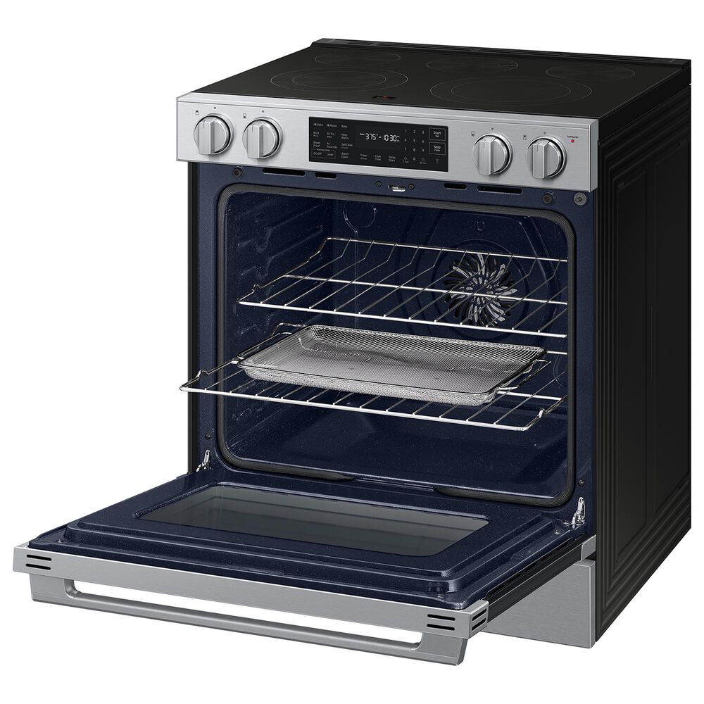 Samsung Bespoke 6.3 Cu. Ft. Smart Slide-In Electric Range with True Convection in Stainless Steel, , large