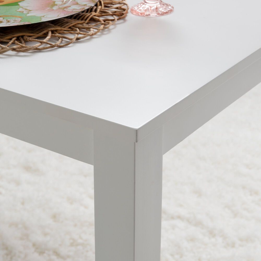 Linon Home Decor Maggie 7-Piece Rectangular Dining Set in Glossy White, , large