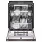 LG 2-Piece Kitchen Package with 23 Cu. Ft 4-Door French Door Refrigerator and Pocket Handle Dishwasher in Black Stainless Steel, , large