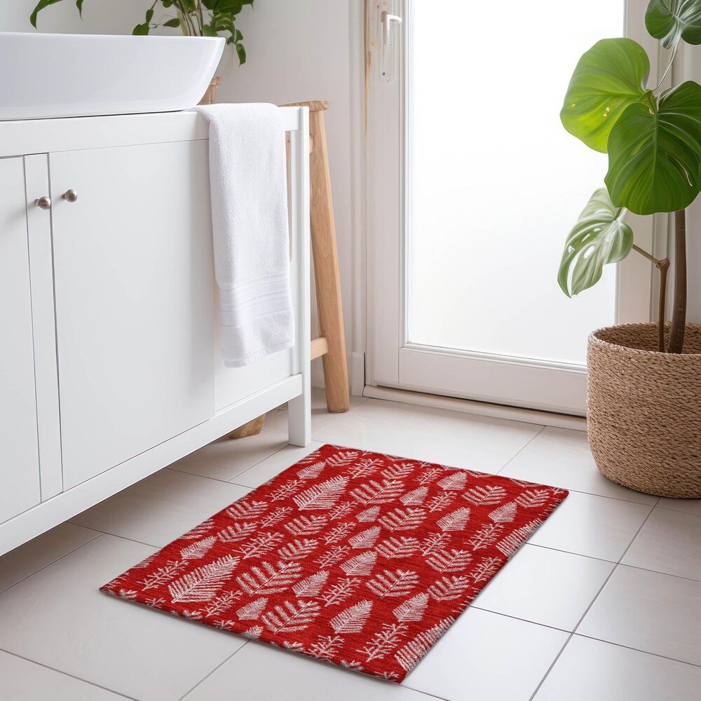 Dalyn Rug Company Wonderland WN21 2&#39;6&quot; x 3&#39;10&quot; Red Indoor/Outdoor Area Rug, , large