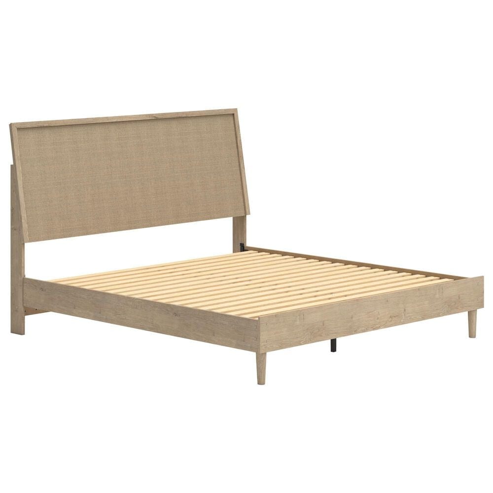 Ashley Cielden King Platform Bed in Tan, , large