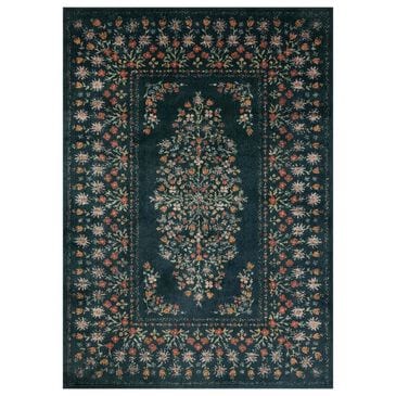 Rifle Paper Co. x Loloi Laurel Eleanor 5"3" x 7"8" Navy Area Rug, , large