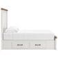 Ashley Savonport Queen Storage Panel Bed in White and Brown, , large