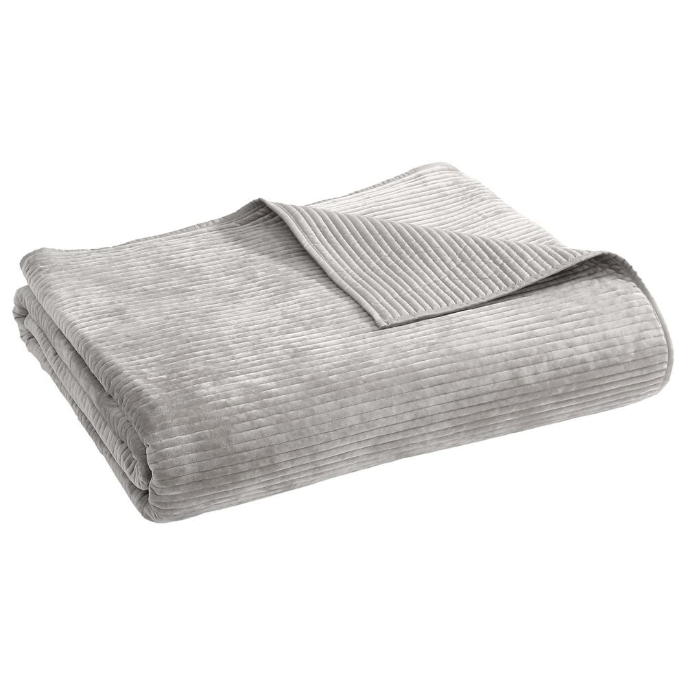 Hallmart Collectibles Reese 3-Piece King Coverlet Set in Gray, , large