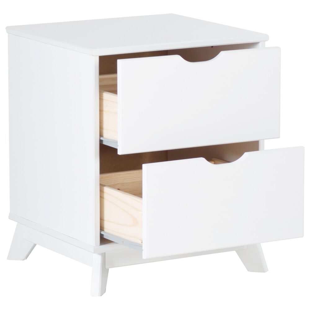 Linon Home Decor Polly 2-Drawer Nightstand in White, , large