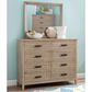 Legacy Classic Edgewater 8-Drawer Dresser and Mirror in Soft Sand, , large