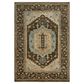 RIZZY Belmont 8" x 10" Dark Brown and Light Blue Area Rug, , large