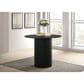 Pacific Landing Hamlyn Round Counter Height Dining Table in Black - Table Only, , large