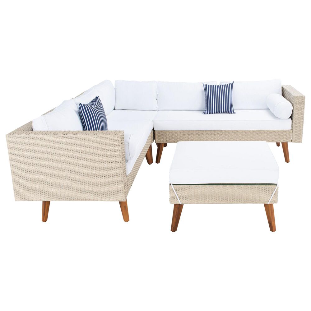 Safavieh Lynwood Patio Sectional in Beige, , large