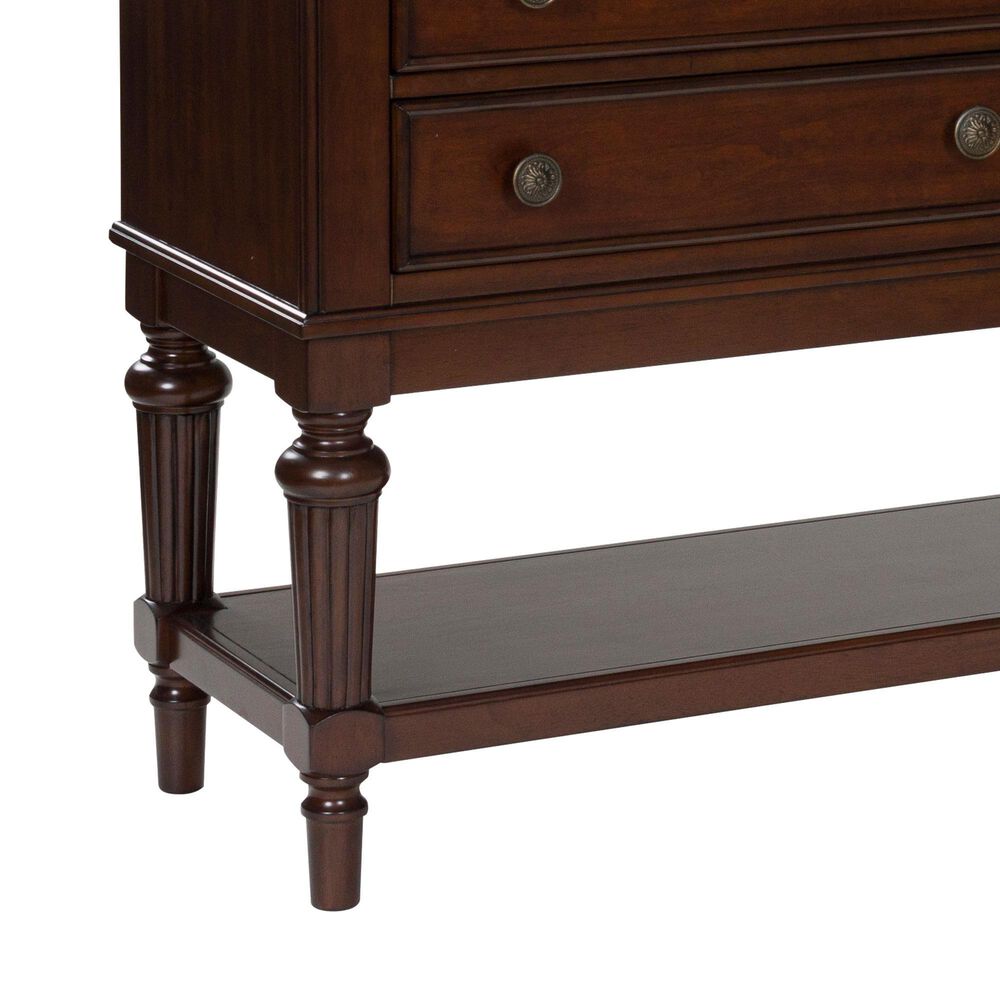Ashley Lavinton 4-Drawer Server in Cherry Brown, , large