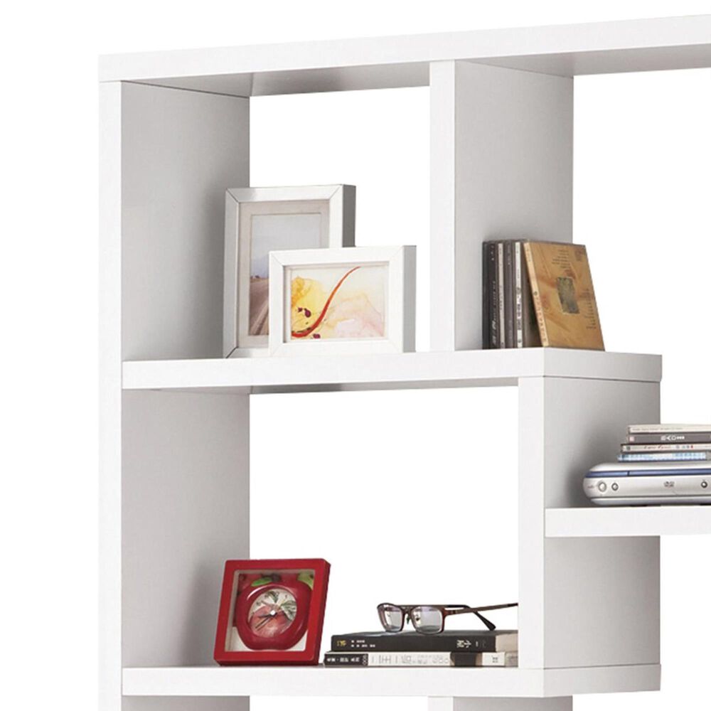 Living Essentials Multiple Cubed Rectangular Bookshelf in White, , large