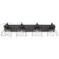 Golden Lighting Hines 4-Light Bath Vanity in Matte Black, , large