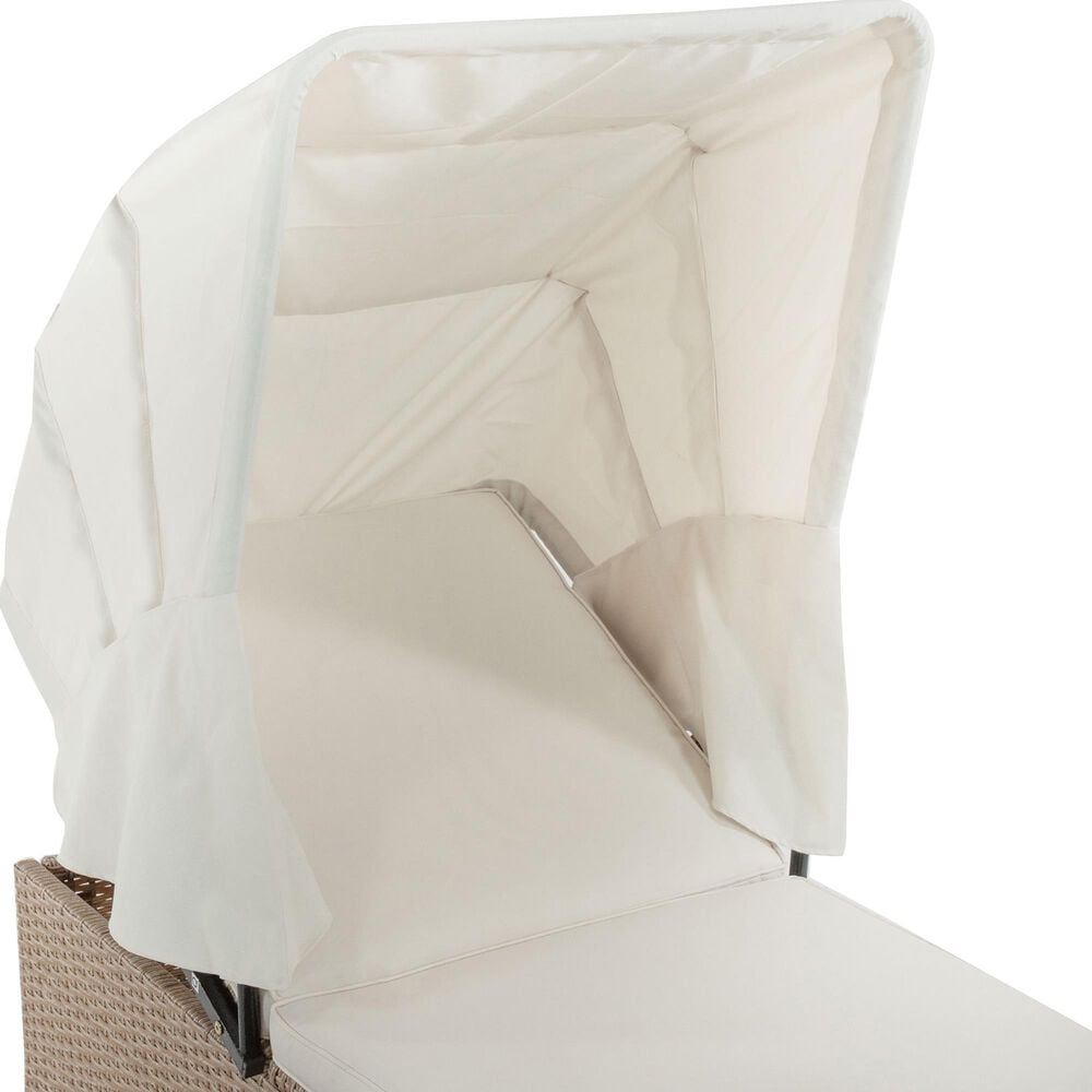 Furniture of America Amna Daybed with Sun Cover in Natural, , large