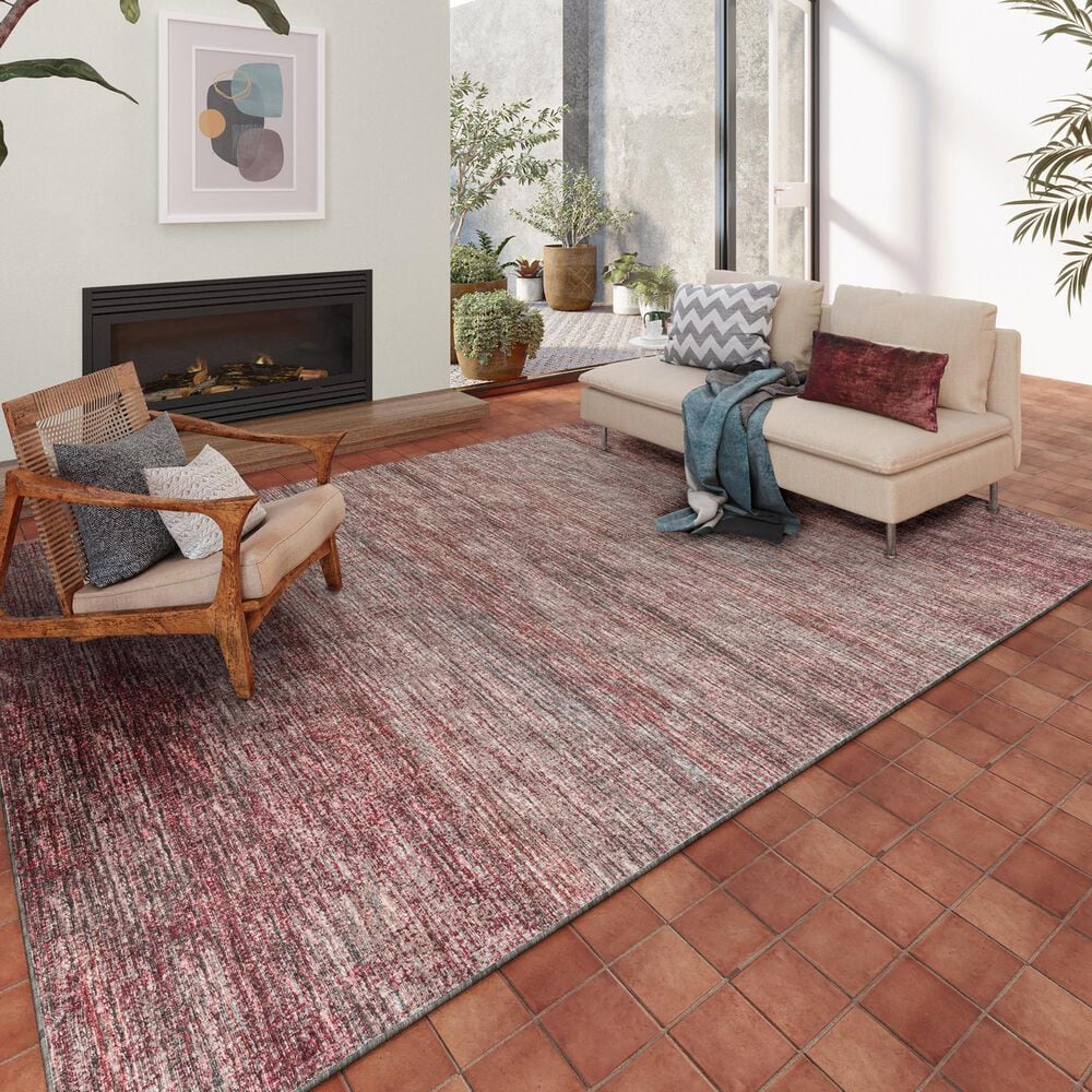 Dalyn Rug Company Ciara 3&#39; x 5&#39; Merlot Indoor/Outdoor Area Rug, , large