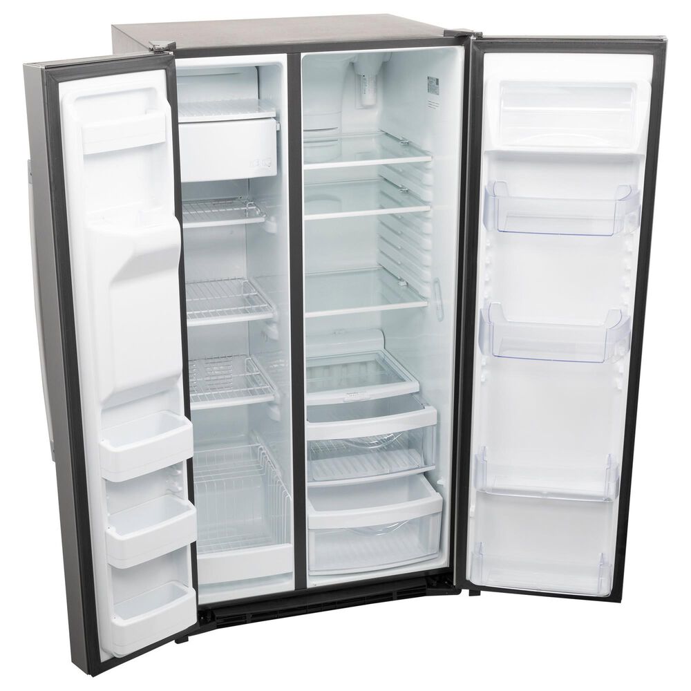GE Appliances 25.3 Cu. Ft. Side by Side Refrigerator with External Dispenser in Fingerprint Resistant Stainless Steel, , large