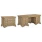 Riva Ridge Chateau Philippe 2-Piece Executive Desk and File Cabinet Set in Cognac, , large