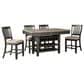 Ashley Tyler Creek 5-Piece Counter Height Set in Textured Black, , large