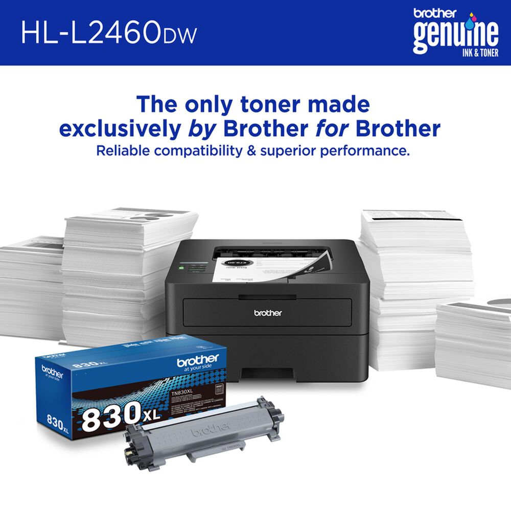 Brother Wireless Compact Monochrome Laser Printer in Black, , large