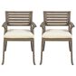Hearth and Haven Helen Outdoor Dining Chair in Cream (Set of 2), , large
