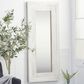 Maple and Jade 59" x 26" Wood Wall Mirror in Distressed White, Gray and Brown, , large