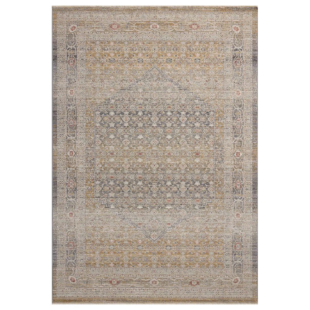 Loloi II Ida 6&#39;3&quot; x 9&#39;4&quot; Stone and Gold Area Rug, , large