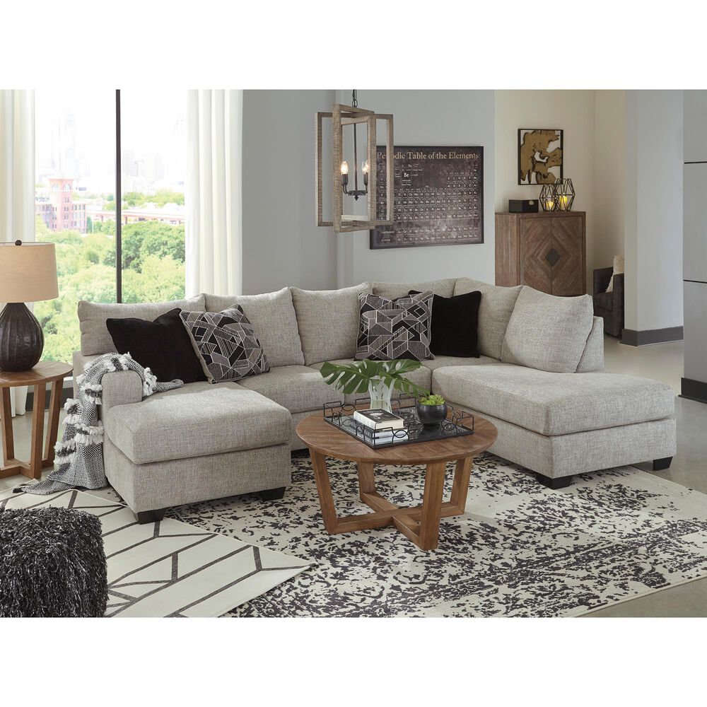 Signature Design by Ashley Megginson 2-Piece Left Facing U-Shaped Sectional with Sofa Chaise in Storm, , large