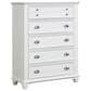 New Heritage Design Jamestown 6-Drawer Chest in Brushed White, , large